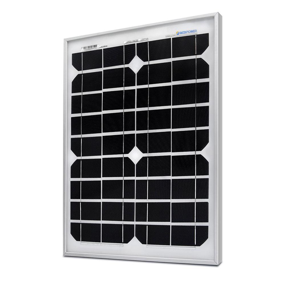 ACOPower 20 Watt Mono Solar Panel for 12 V Battery Charging, Off Grid