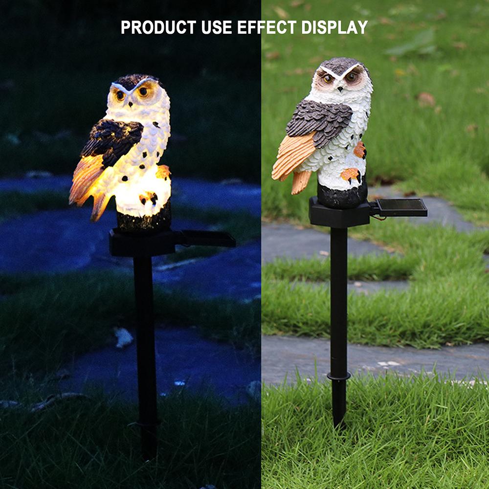 LED Garden Owl Solar Lights Patio Yard Lawn Stake Lamp Party Decor