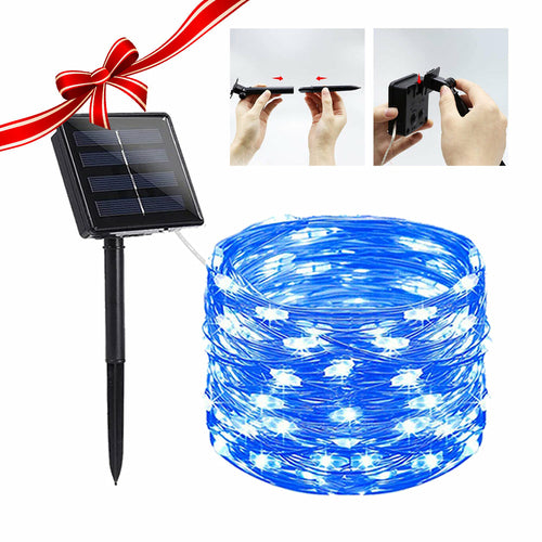 Solar Powered String Lights Indoor Outdoor Waterproof For Gardens Home