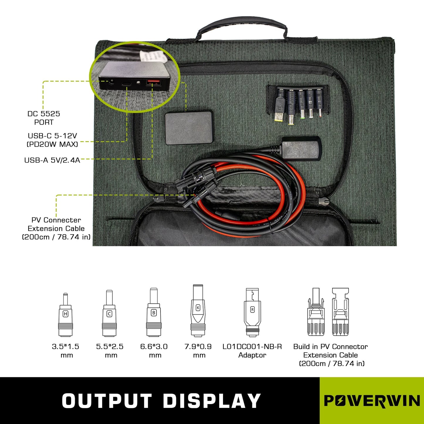 US POWERWIN 110W Foldable Solar Panel PWS110