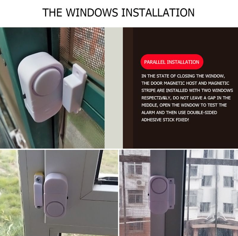 6 PCS WIRELESS Home Window Door Burglar Security ALARM System Magnetic