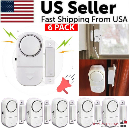 6 PCS WIRELESS Home Window Door Burglar Security ALARM System Magnetic