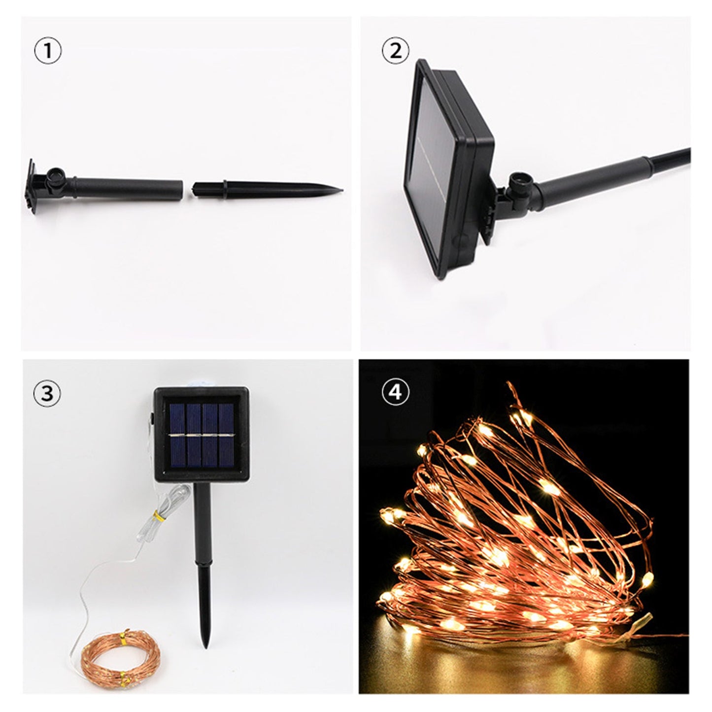 Outdoor Solar Copper Wire Light String Lights Festival Decorations