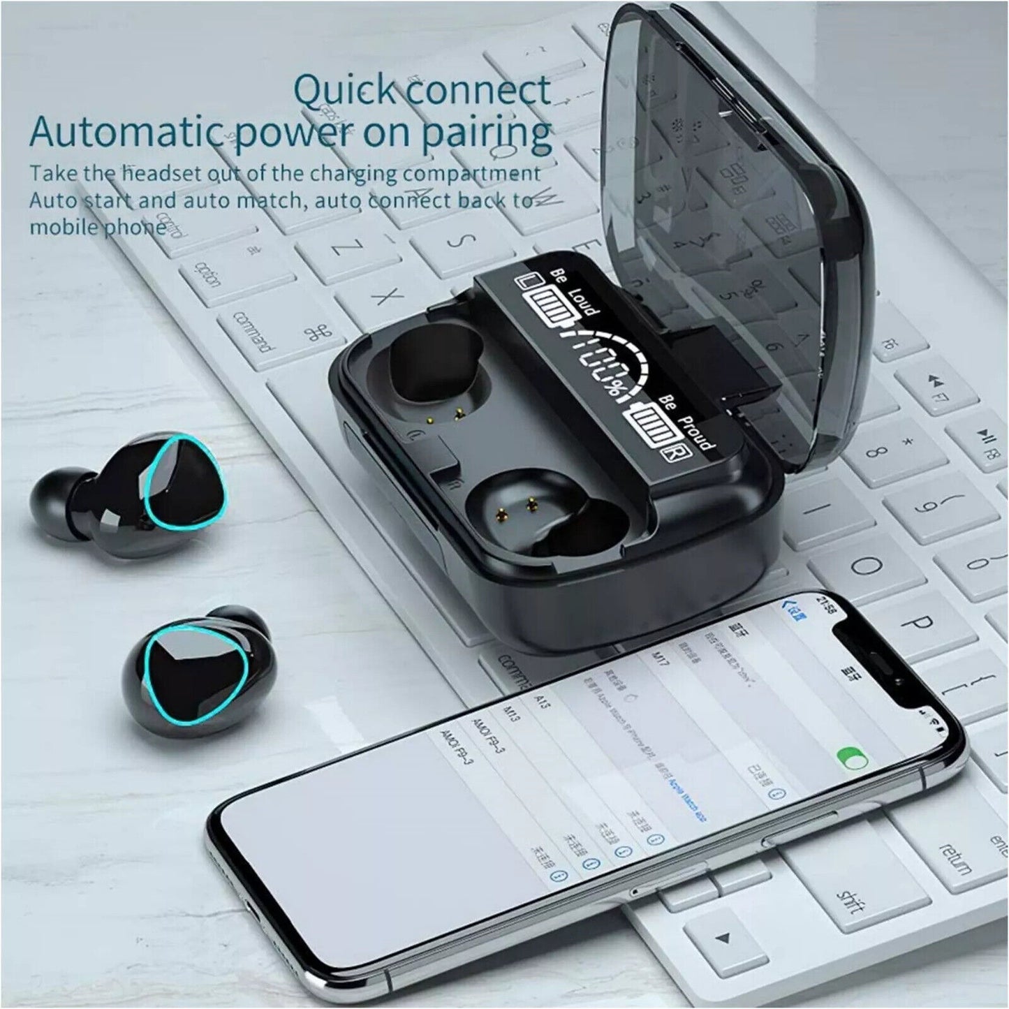 Bluetooth Wireless Headphones TWS Earphones Mini In-Ear Pods For  Android