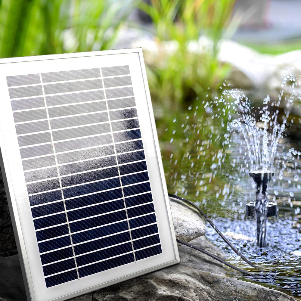 Gardeon Solar Pond Pump with Battery Kit Solar Powered Garden Water