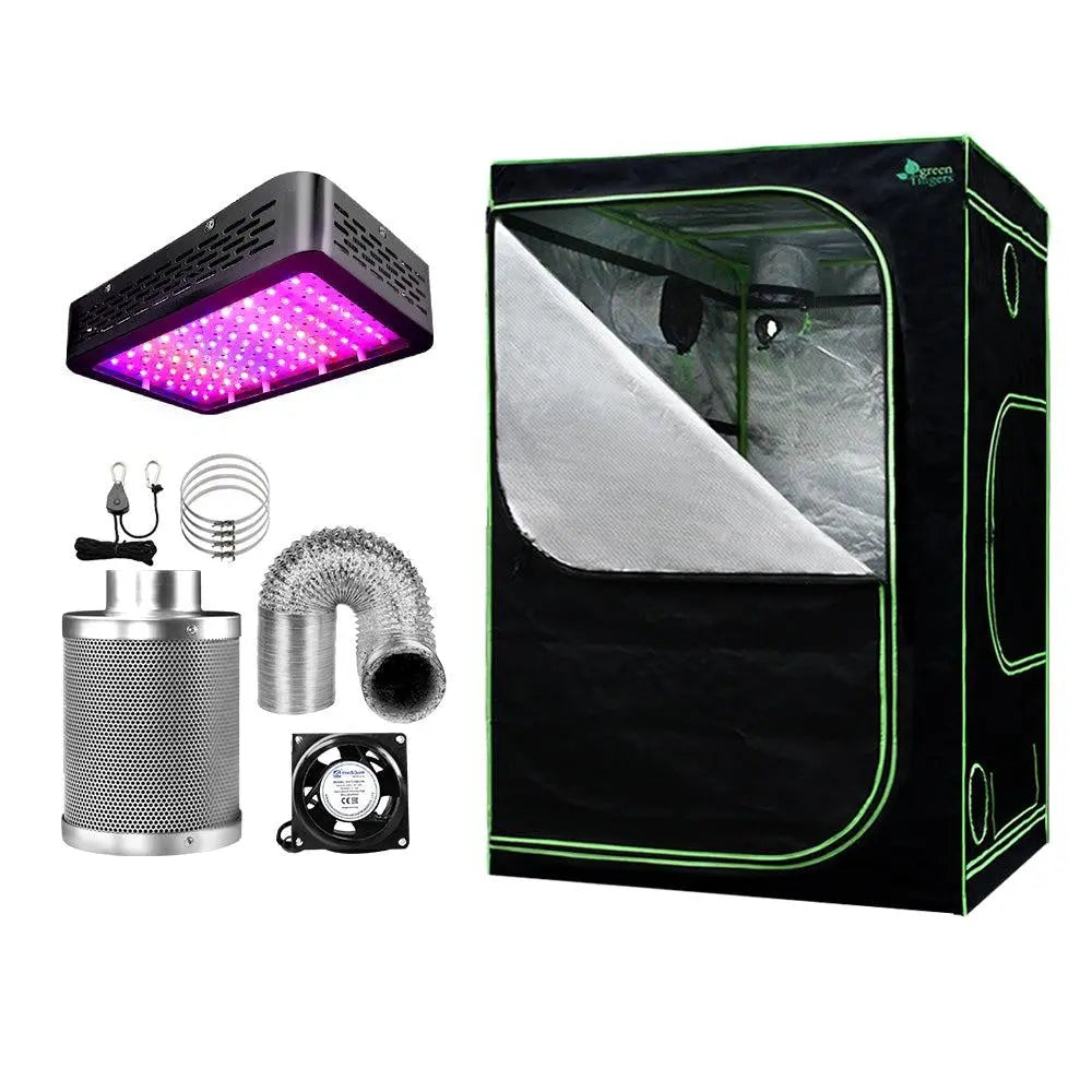 Greenfingers Grow Tent 1000W LED Grow Light 150X150X200cm Mylar 6"