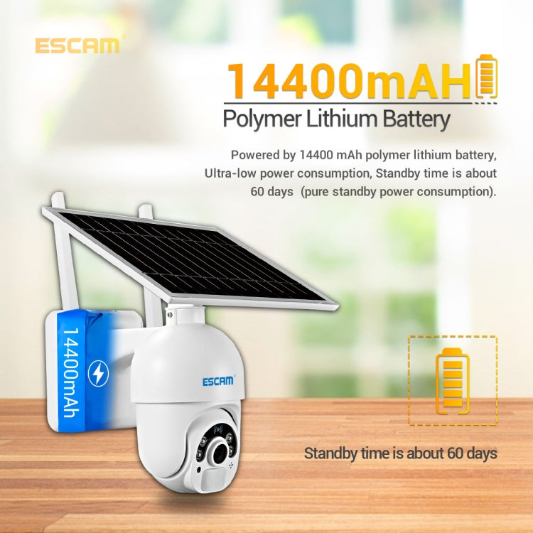 ESCAM QF450 HD 1080P 4G EU Version Solar Powered IP Camera with 64G