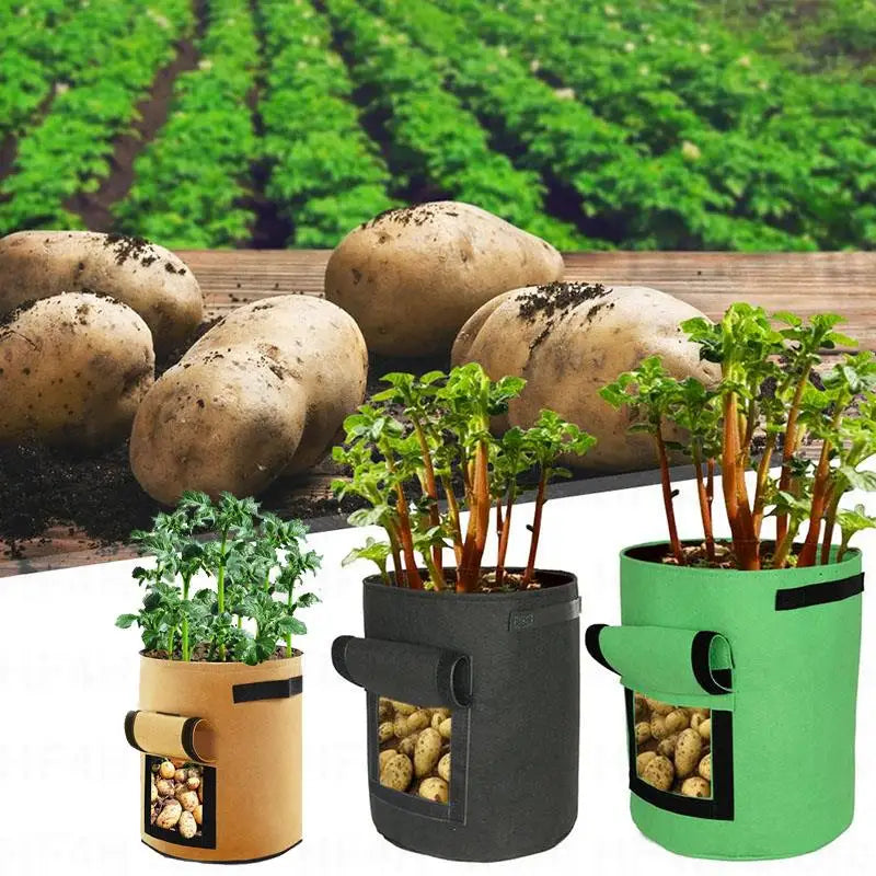 Potato Plant Grow Bags Nonwoven Fabric Pot Greenhouse Vegetable