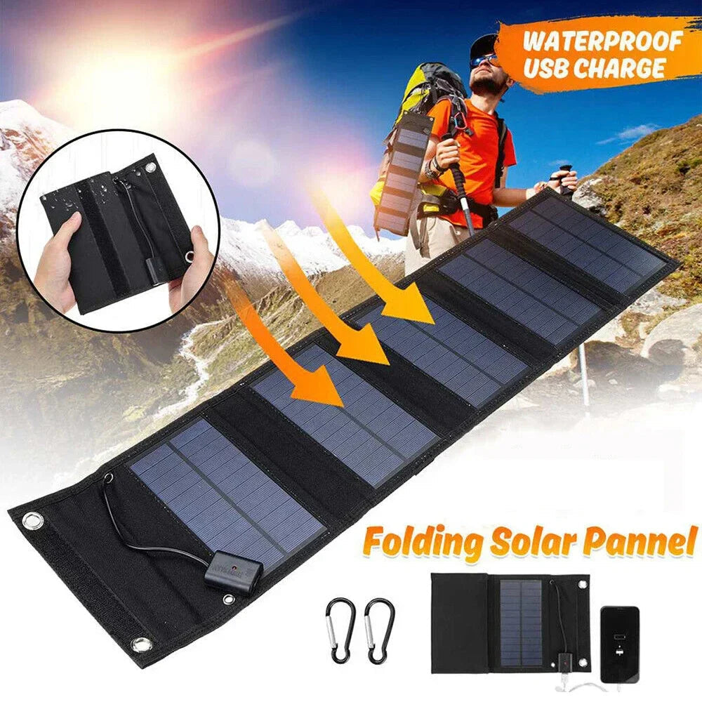 Portable Solar Panel with USB Charging for Cell Phone