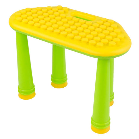 UNiPLAY Weicher Bausteine Tisch UNiPetal Gelb (#UB0514) - Spaß und Entwicklung für Kinder