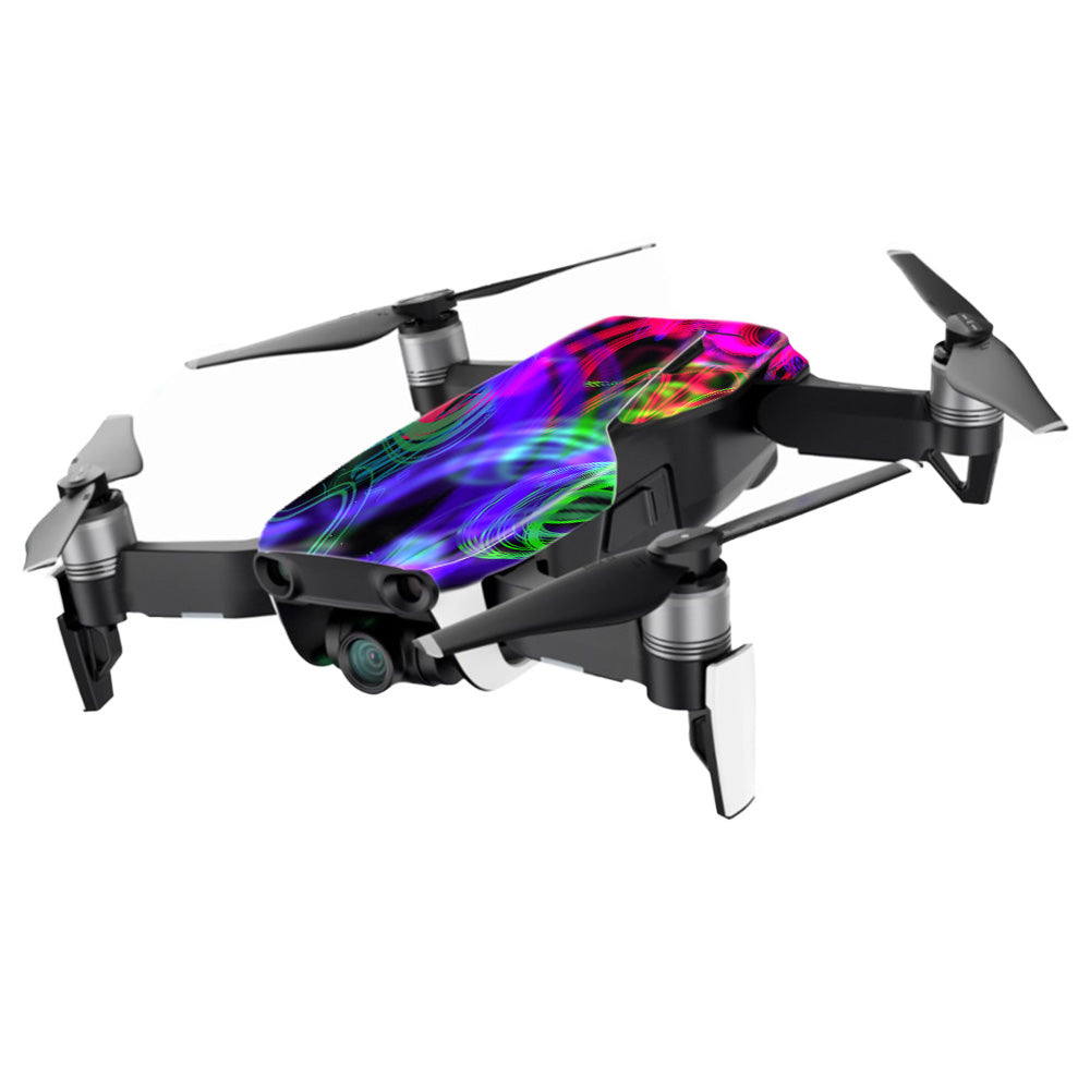 Neon Spritzdesign Haut für DJI Mavic Air Drohne von MightySkins