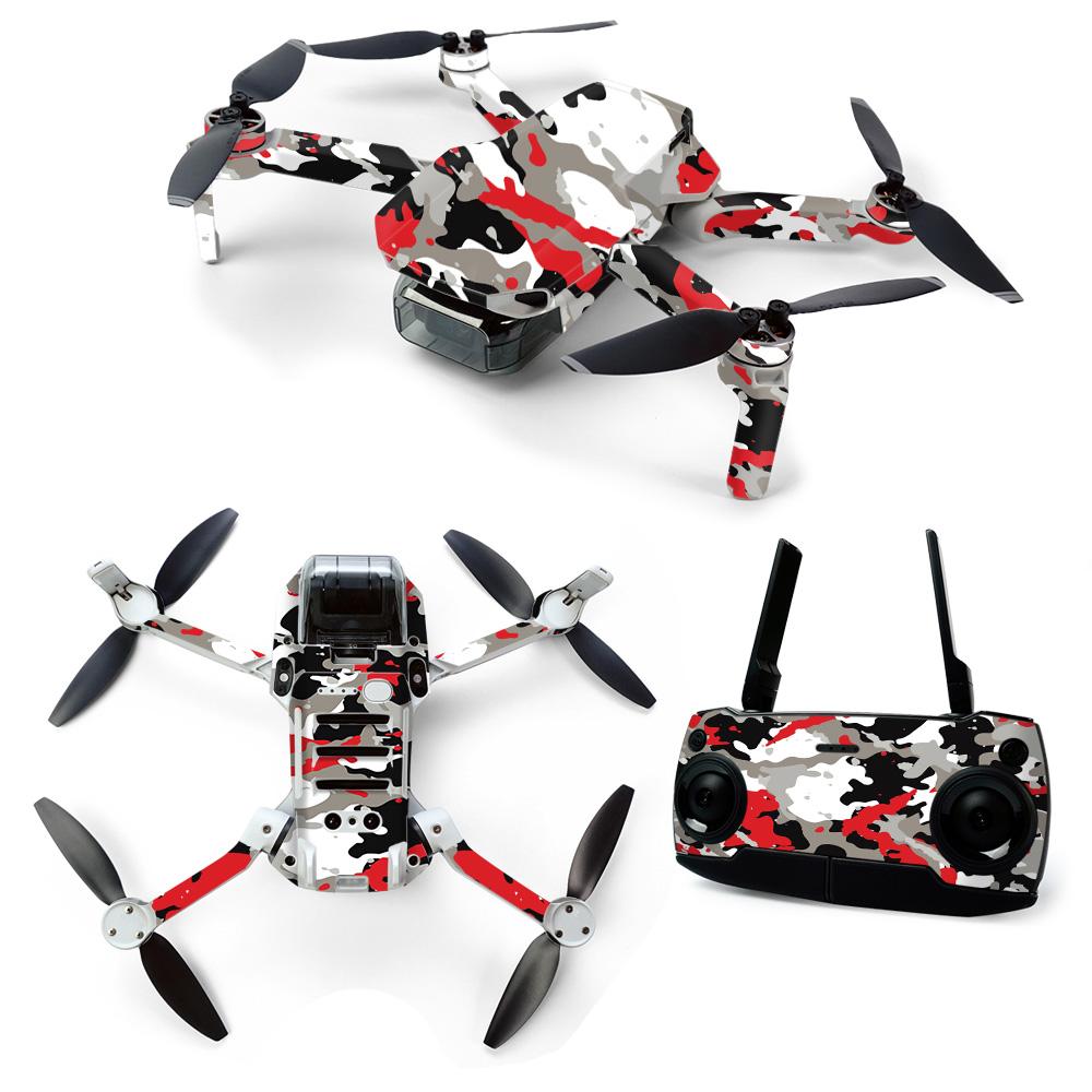 MightySkins Rote Camouflage Haut für DJI Mavic Mini Tragbare Drohne