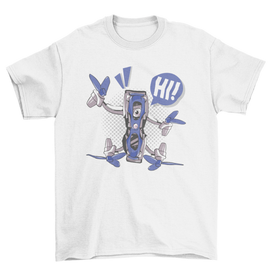 Quadcopter drone t-shirt