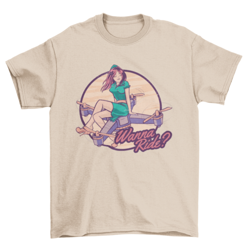 Drone Girl Quote T-shirt