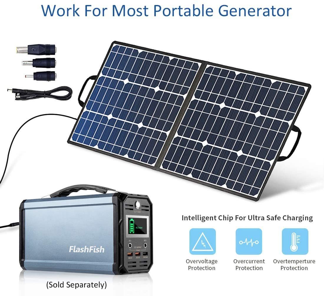 50W 18V Portable Solar Panel