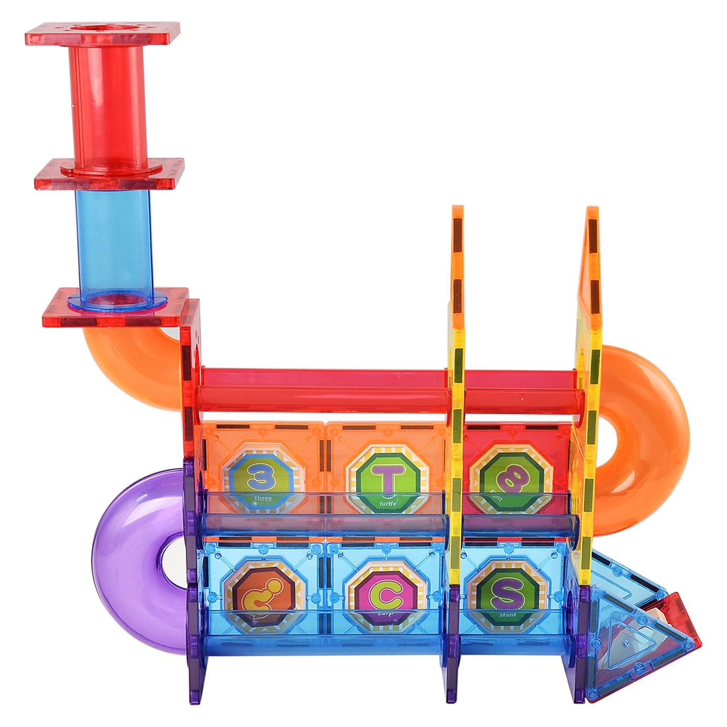 Zummy 102-teiliges Set aus magnetischen Bauklötzen für Kinder