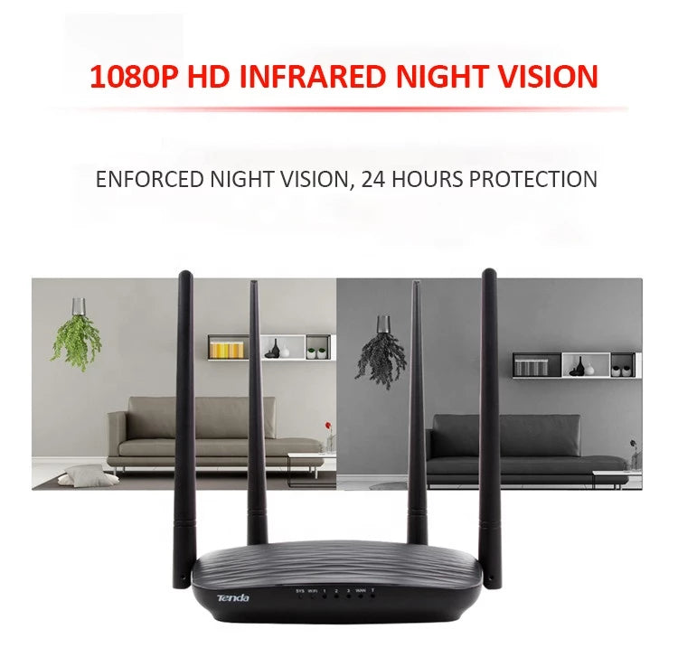 Wifi Router Camera Full HD 1080P Resolution Home Security Nanny Camera