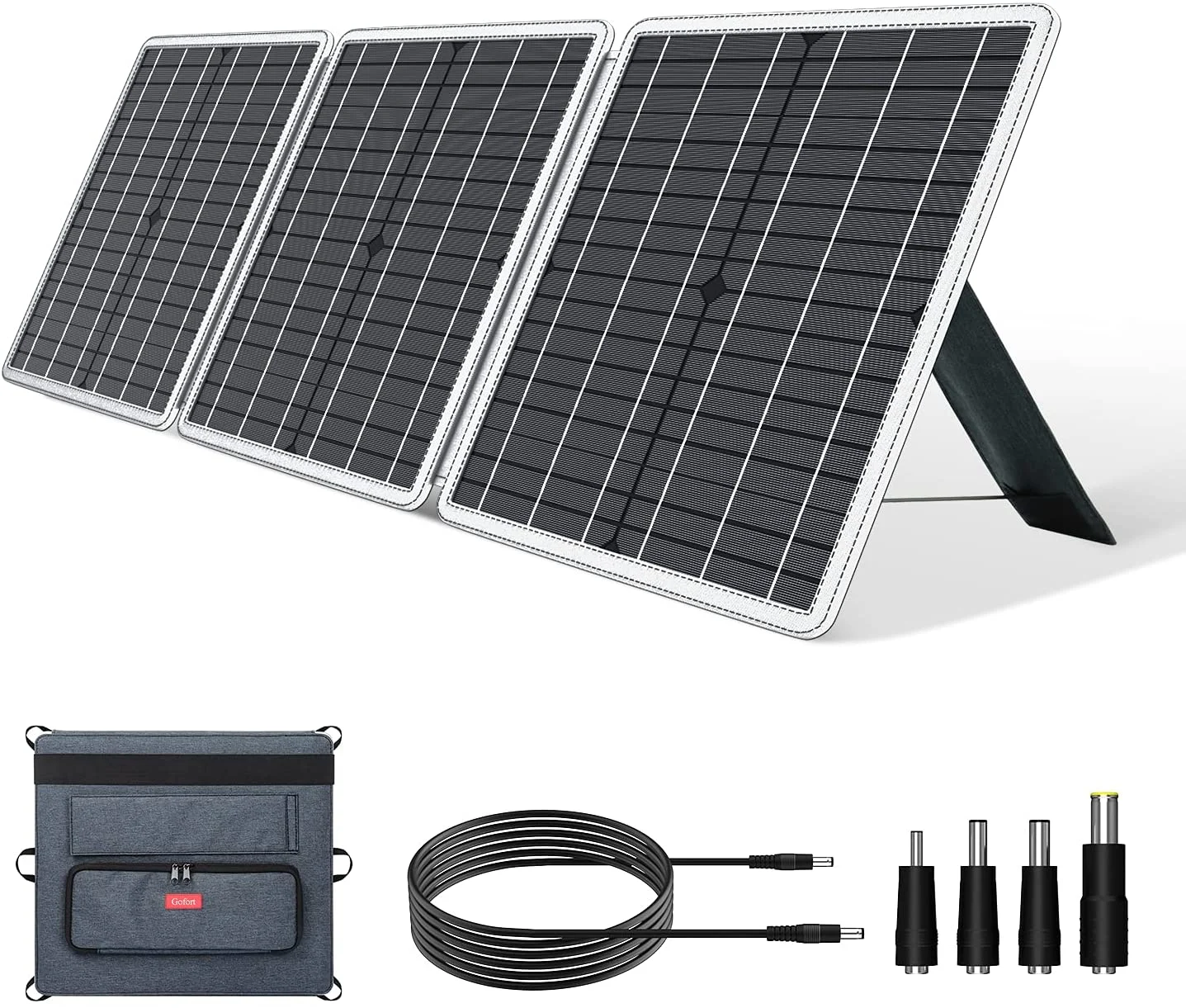 60W 18V Portable Solar Panel Foldable Solar Charger with USB