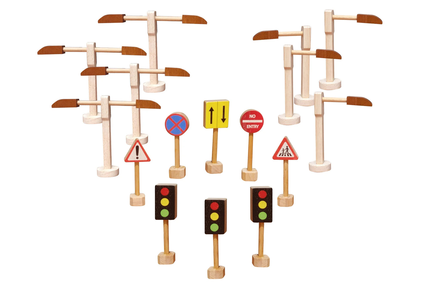 Straßenschild- und Straßenlaternen-Set für kreatives Spiel von QToys Australia