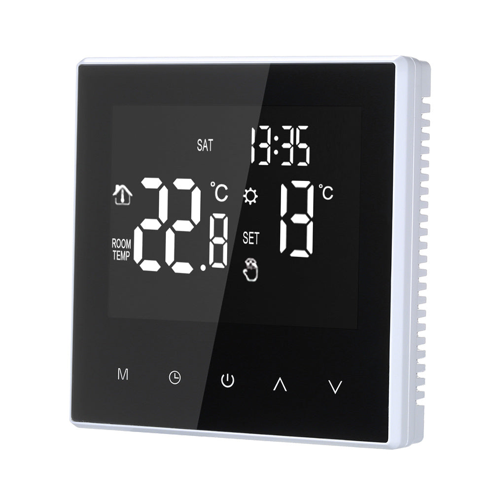 Smart Thermostat Digital Temperature Controller Weekly Circulation Programmable Electric Underfloor Heating with Large LCD Screen for Home School Office Hotel 16A (Not Wi-Fi Type)