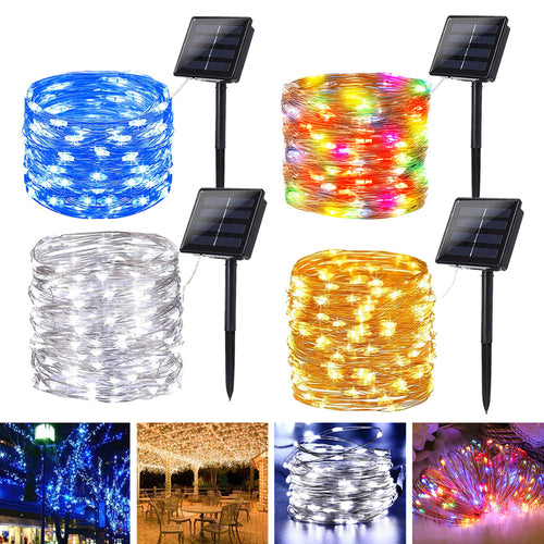 Outdoor Solar Copper Wire Light String Lights Festival Decorations