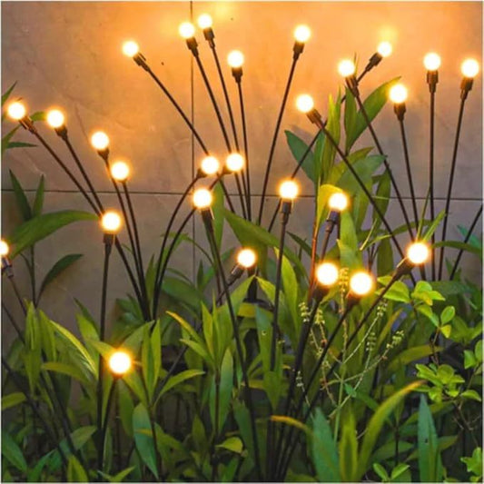 Firefly Outdoor Solar Lights 8 Led with Flash Mode Starburst Swaying