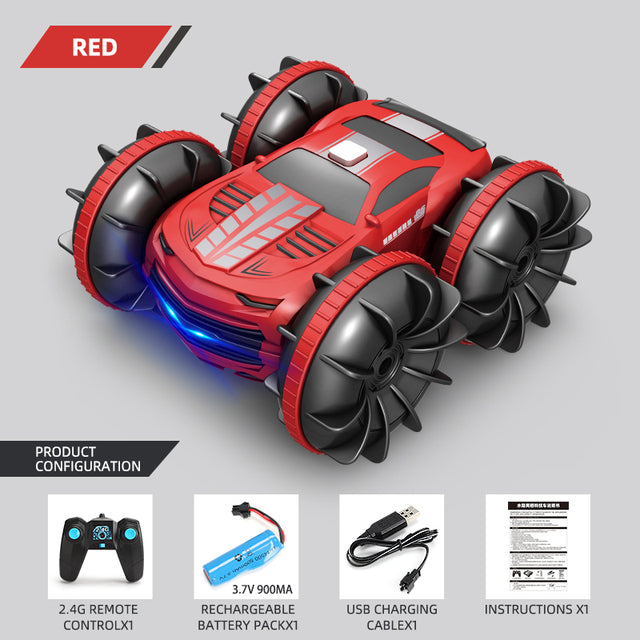 Wasserdichtes 4WD All-Terrain RC Stunt-Auto mit 2,4 GHz Dual-Control