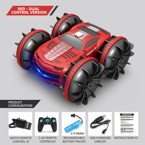 Wasserdichtes 4WD All-Terrain RC Stunt-Auto mit 2,4 GHz Dual-Control