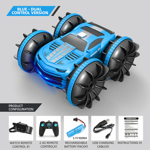 Wasserdichtes 4WD All-Terrain RC Stunt-Auto mit 2,4 GHz Dual-Control