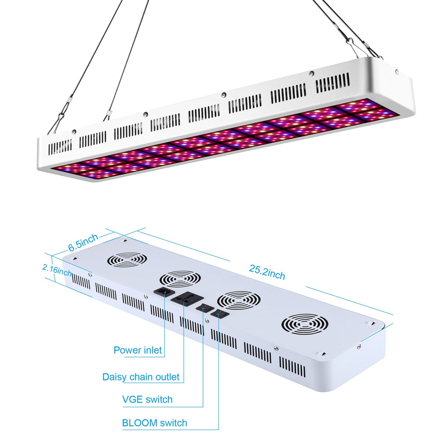 1000W 600W Full Spectrum LED Grow Light Hydroponics Indoor Plants, LED