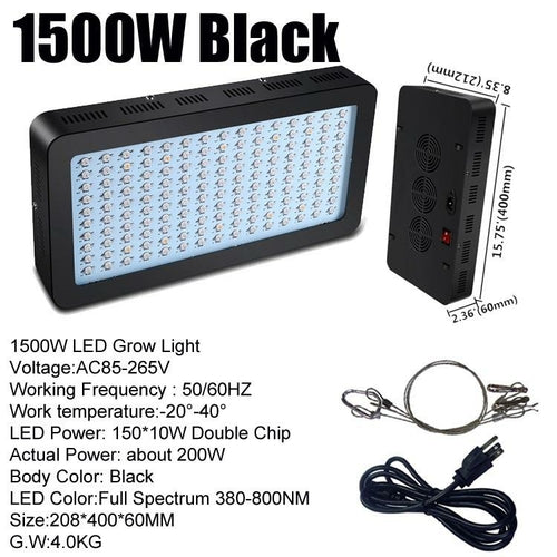 USA Stock High Power 1000W led grow Light Full Spectrum 380NM-840NM