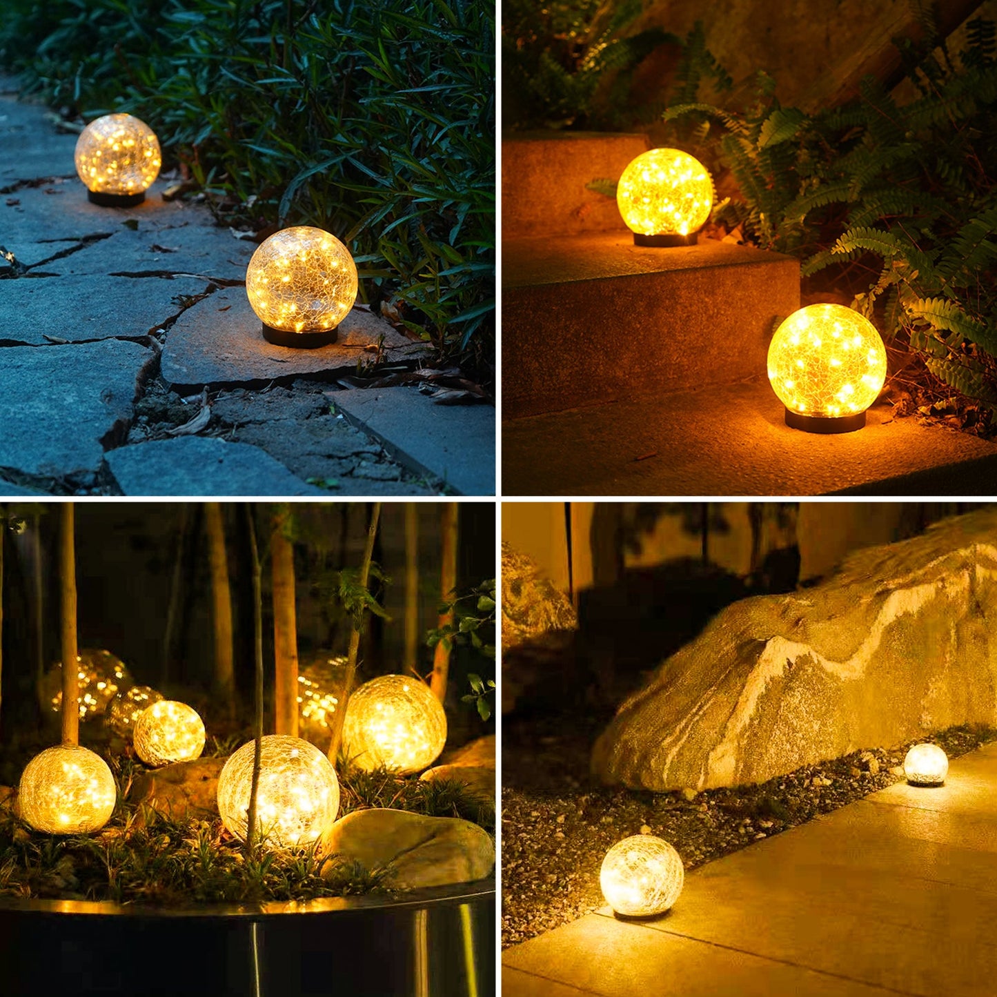 Outdoor Solar Crack Bottle 20 Light Waterproof Decoration Light